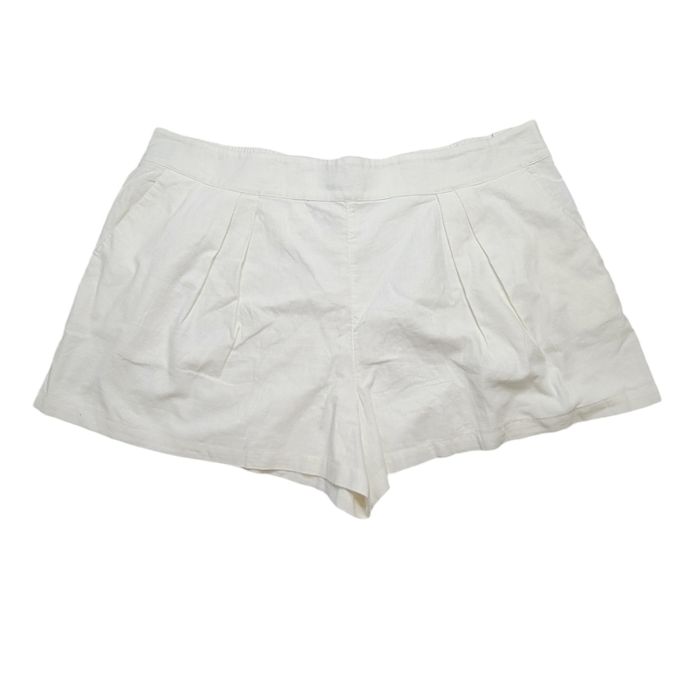 NWT Abercrombie & Fitch linen/cotton pull on casual shorts